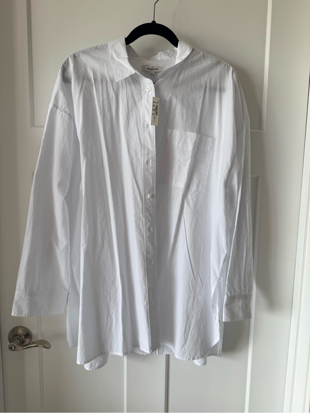 Madewell White Button-Down Shirt NWT Size XL